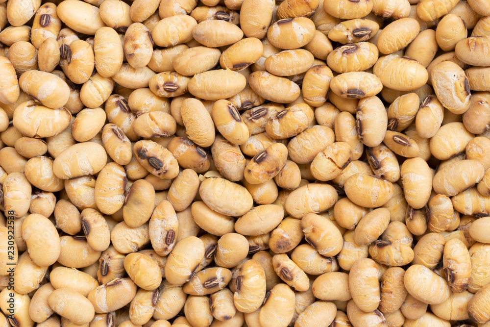 Roasted soy beans for background Roasted soy beans for background