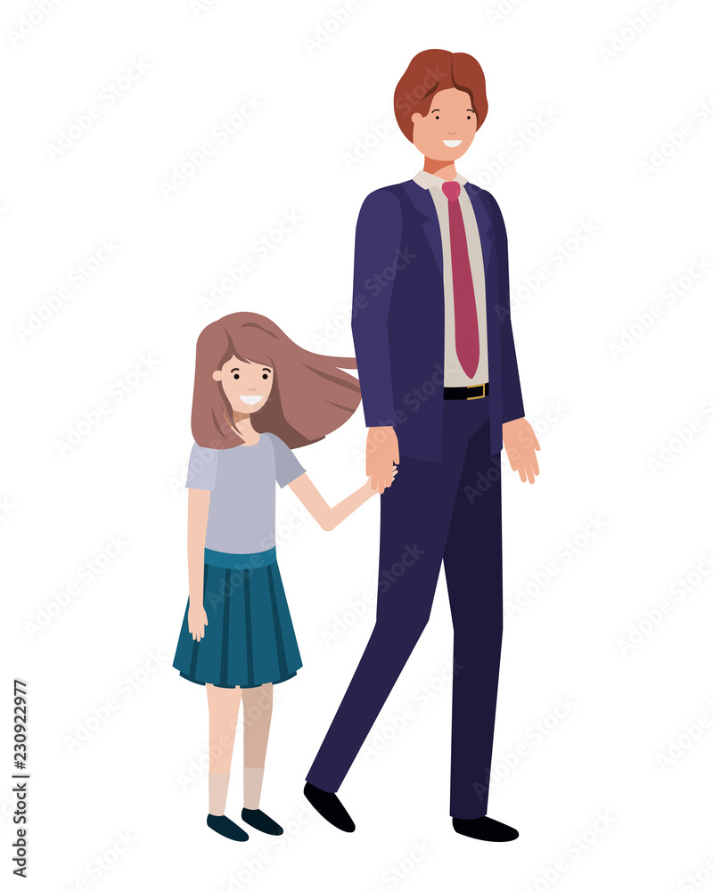 custom made wallpaper toronto digitalfather and daughter avatar character