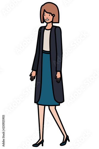 business woman avatar character