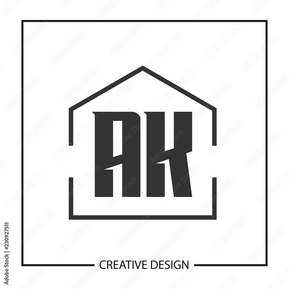 Initial Letter AK Logo Template Design Vector Illustration