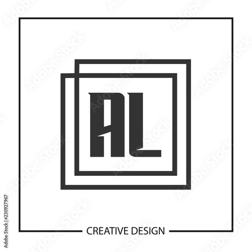 Initial Letter AL Logo Template Design Vector Illustration