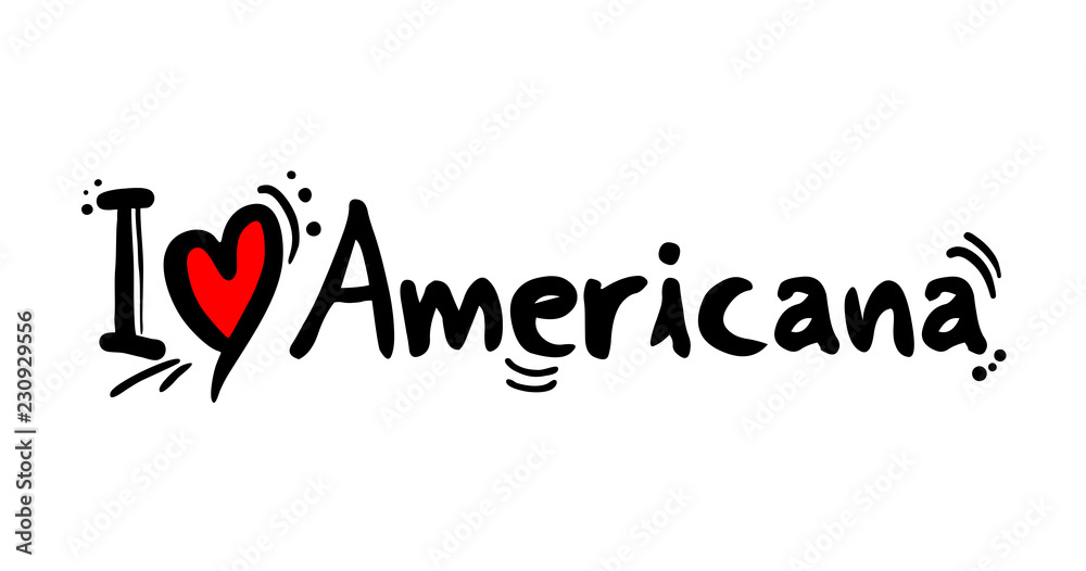 Americana music style love message