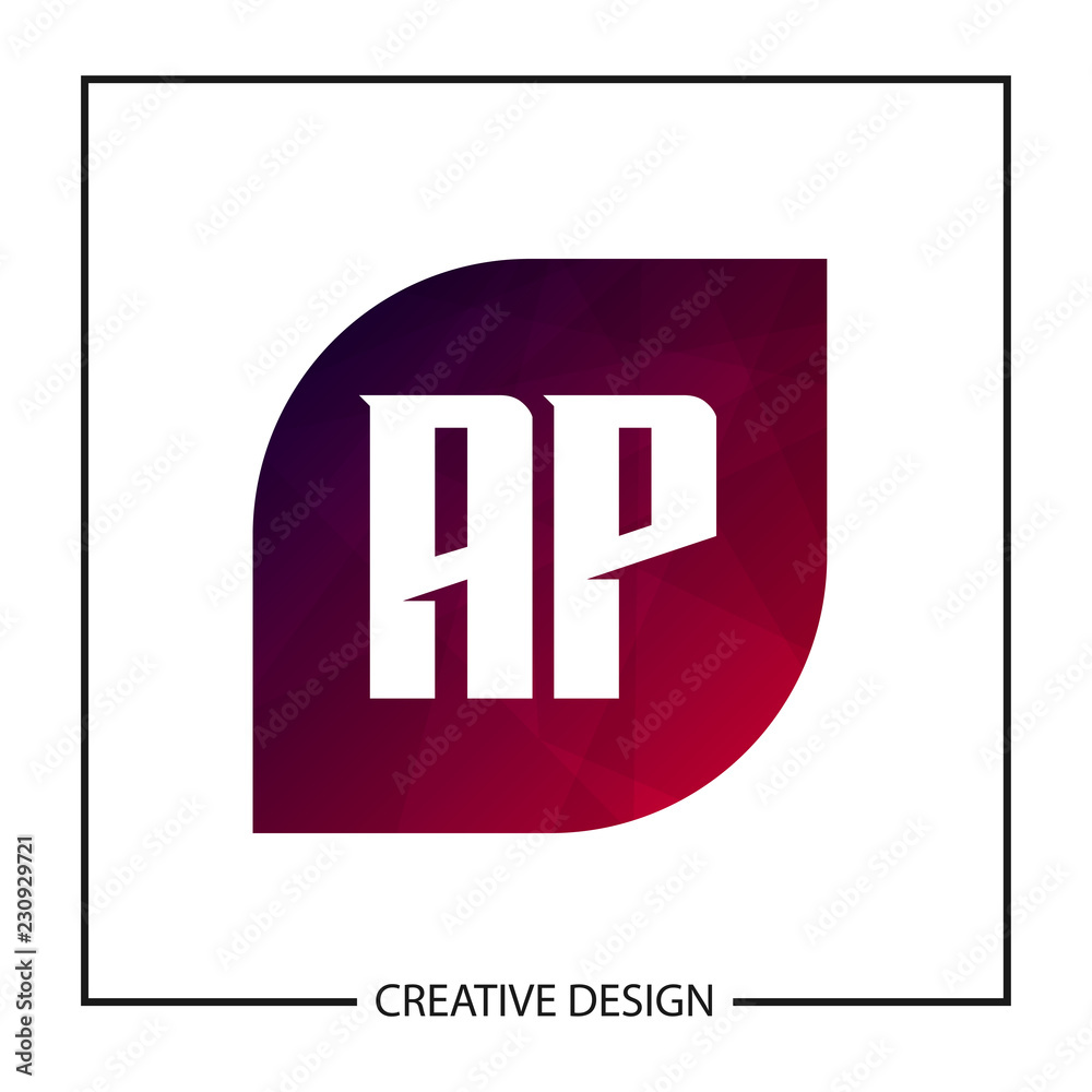 Initial Letter AP Logo Template Design Vector Illustration Initial Letter AP Logo Template Design Vector Illustration