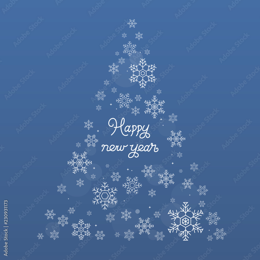 Christmas and new year background with snowflakes. Christmas and new year background with snowflakes.