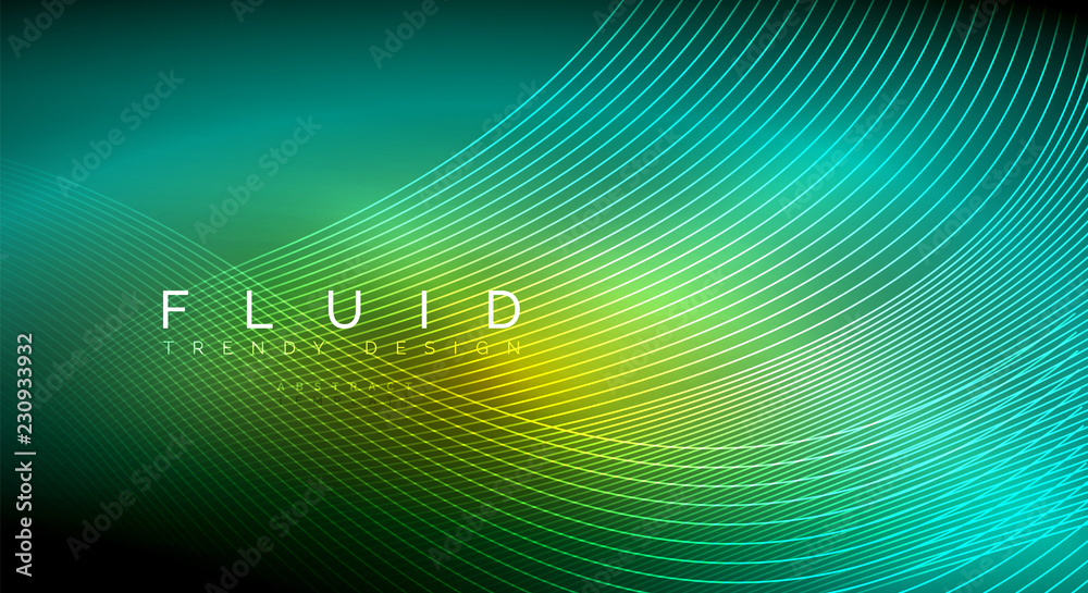 Digital flowing wave particles abstract background Digital flowing wave particles abstract background