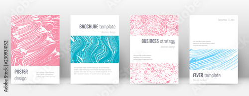 Cover page design template. Minimalistic brochure 
