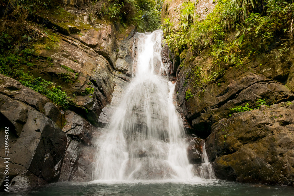 El Yunque waterfall in Puerto Rico El Yunque waterfall in Puerto Rico