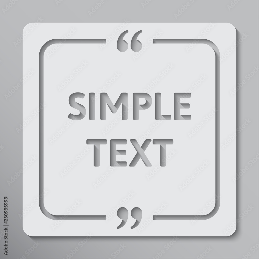 Square Speech Bubble Quote. Speech Qoute Object. Square Speech Bubble Quote. Speech Qoute Object.