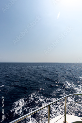 Red sea from diving boat