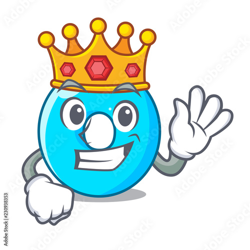 King number zero isolated on the mascot