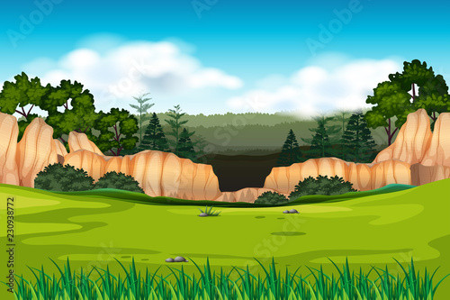 Green envrioment background scene