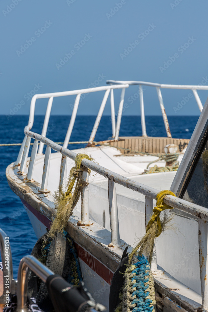 Diving boat in Red Sea