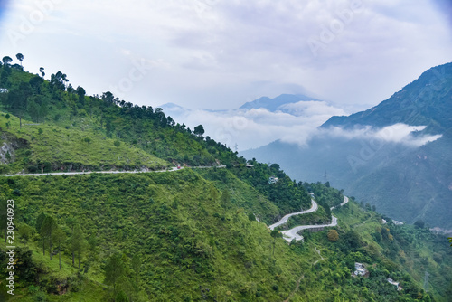Green mountain landscape from Indian state, Uttrakhand