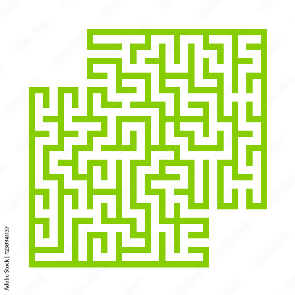 Abstract square maze. Game for kids. Puzzle for children. Labyrinth conundrum. Flat vector illustration. With place for your image. Find the right path. Abstract square maze. Game for kids. Puzzle for children. Labyrinth conundrum. Flat vector illustration. With place for your image. Find the right path.