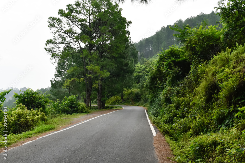 Fototapeta premium Indian Mountain Roads, Hills roads from India