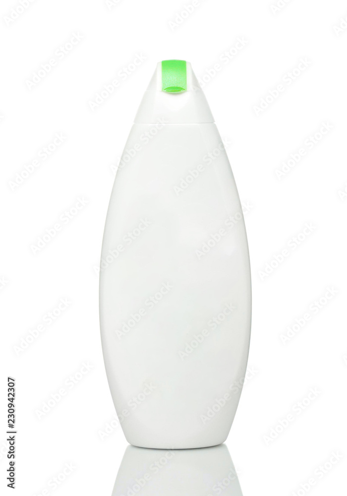 white bottle on white background, shower gel, shampoo white bottle on white background, shower gel, shampoo