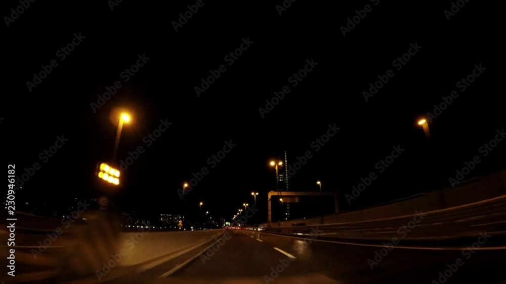 Road in Japan. Traveling picture of the capital highway in Tokyo at night Road in Japan. Traveling picture of the capital highway in Tokyo at night