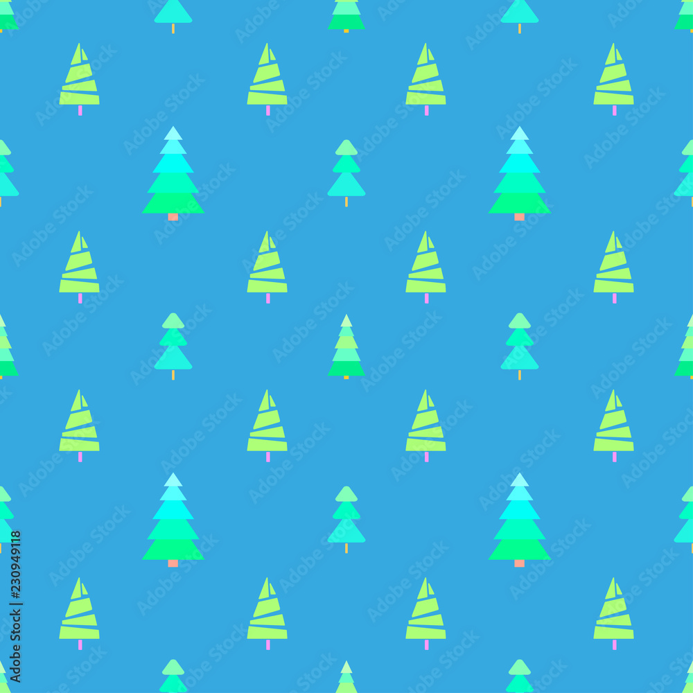 Seamless pattern with chrismas trees. Geometric background. Bright texture. Abstract geometric wallpaper. Doodle for design Seamless pattern with chrismas trees. Geometric background. Bright texture. Abstract geometric wallpaper. Doodle for design