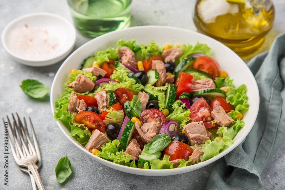 tuna salad in white bowl tuna salad in white bowl