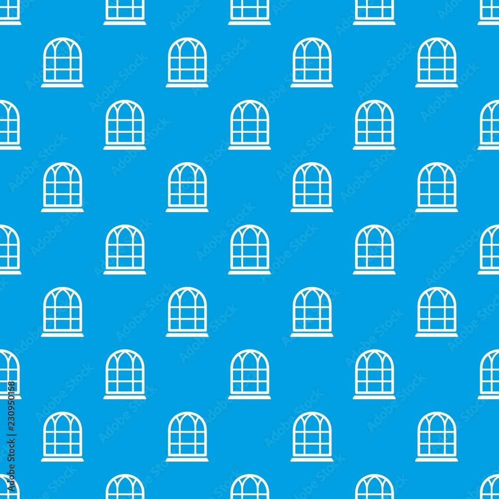 Big window frame pattern vector seamless blue repeat for any use