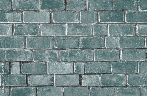 Wallpaper Mural Green textured brick wall background Torontodigital.ca