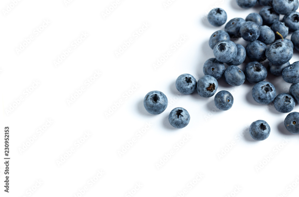 blueberry on white background. blueberry on white background.