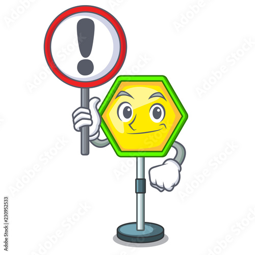 With sign character traffic sign regulatory and warning