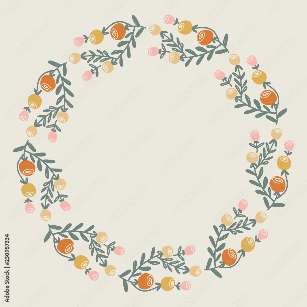 Christmas Wreath with Round Frame for Cards Design Vector Layout with Copyspace Can be use for Decorative Kit, Invitations, Greeting Cards, Blogs, Posters, Merry Christmas and Happy New Year. Christmas Wreath with Round Frame for Cards Design Vector Layout with Copyspace Can be use for Decorative Kit, Invitations, Greeting Cards, Blogs, Posters, Merry Christmas and Happy New Year.