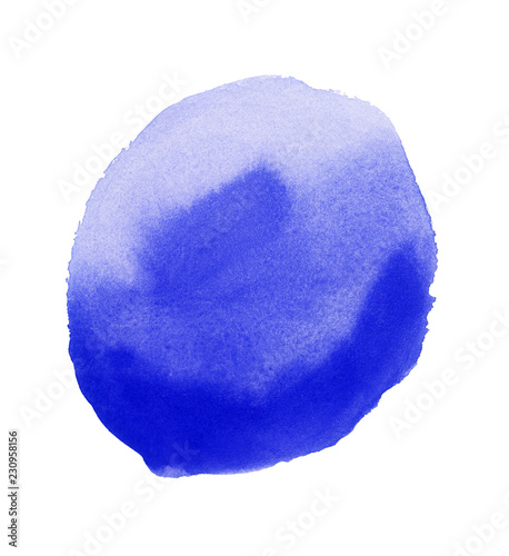 Blue Watercolor Blob