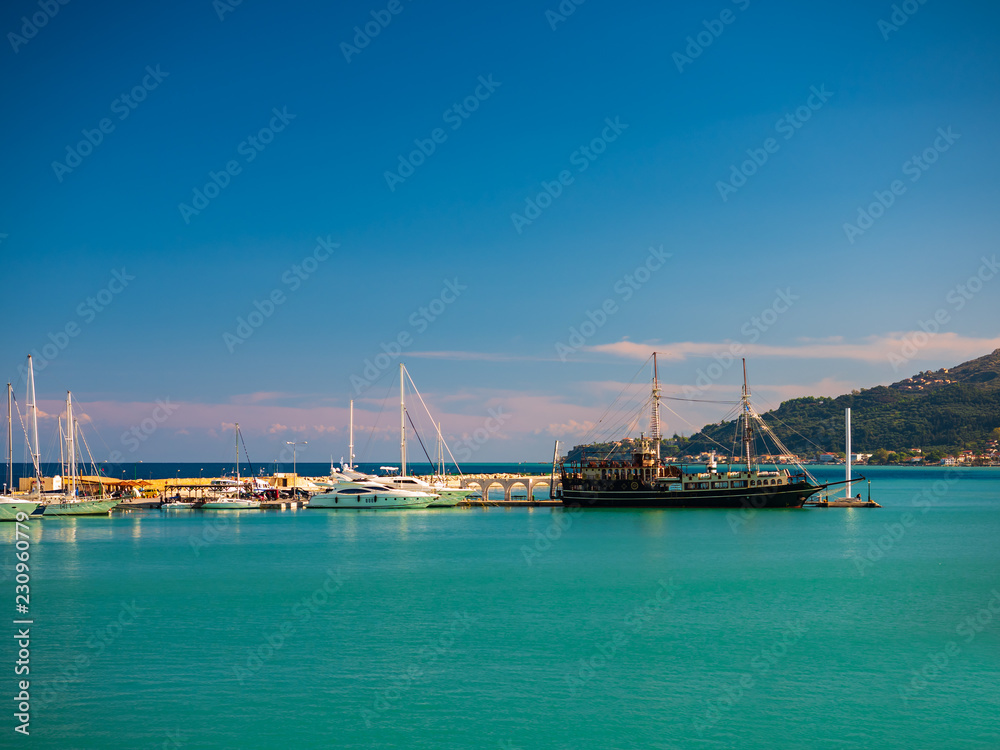 Zante town harbor, Zakinthos Greece