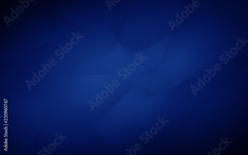 Dark blue abstract polygonal mosaic background