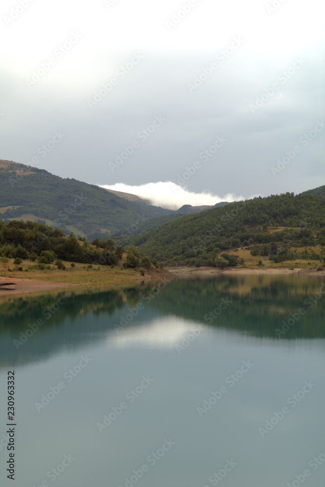 lake in mountains,landscape,view,water,calm,cloudy,outdoors,nature,reflection,scenic,