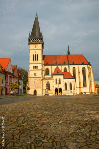 Central square with the Church of St. Aegidius, Bardejov