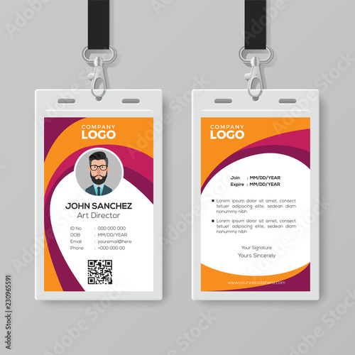 Creative ID Card Design Template