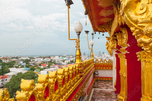 Khon Kaen landscape, view from the top of pagoda of Wat Nongwang in Khon Kaen, Thailand. photo