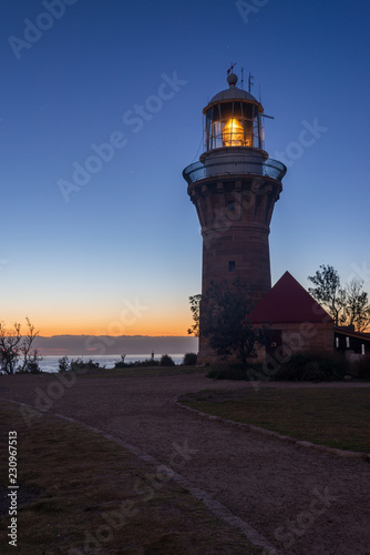 Sunrise at Barrenjoey Lighthouse, Sydney, Australia. Blue hour glow at the Northern Beaches of Sydney.