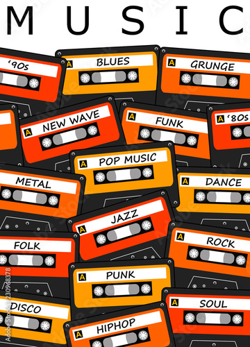 cassettes music genres photo