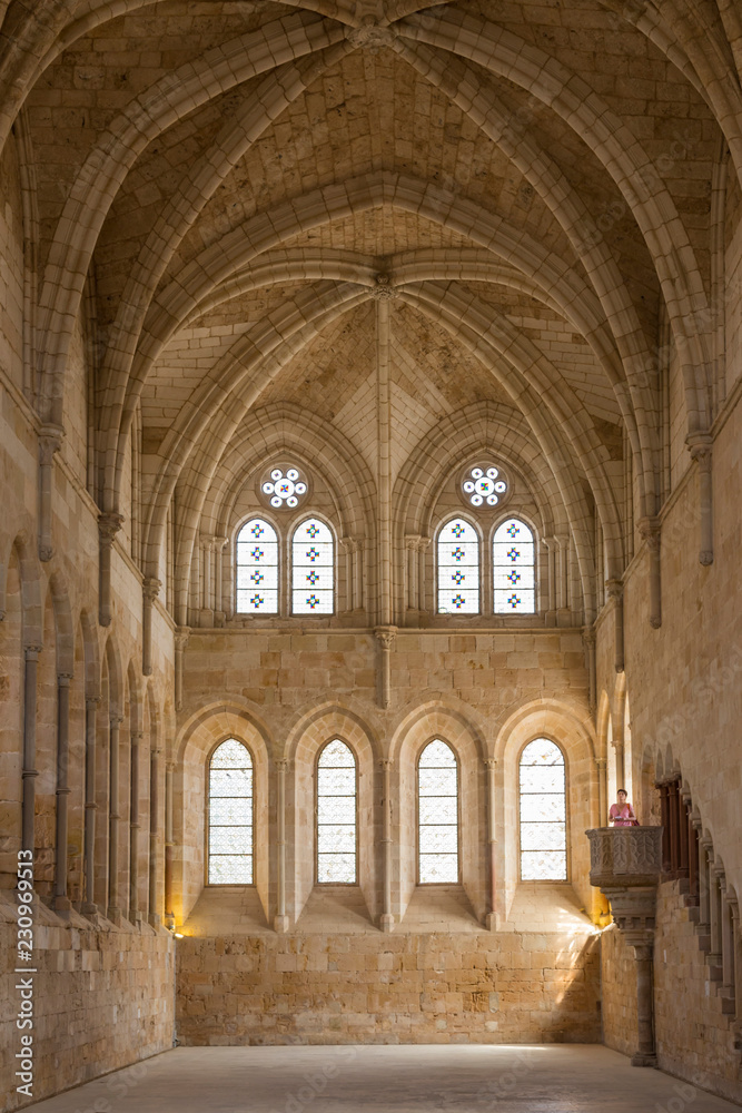 refectory of the monastery of Santa María de Huerta, Soria, Spain