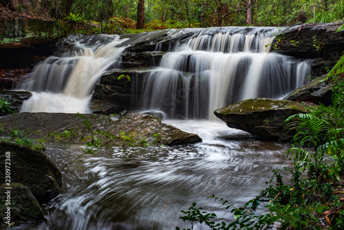 Nyrippin Creek after big rains, Calicoma Trail, Sydney, Australia..
