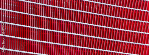 Red pattern exterior architecture 
