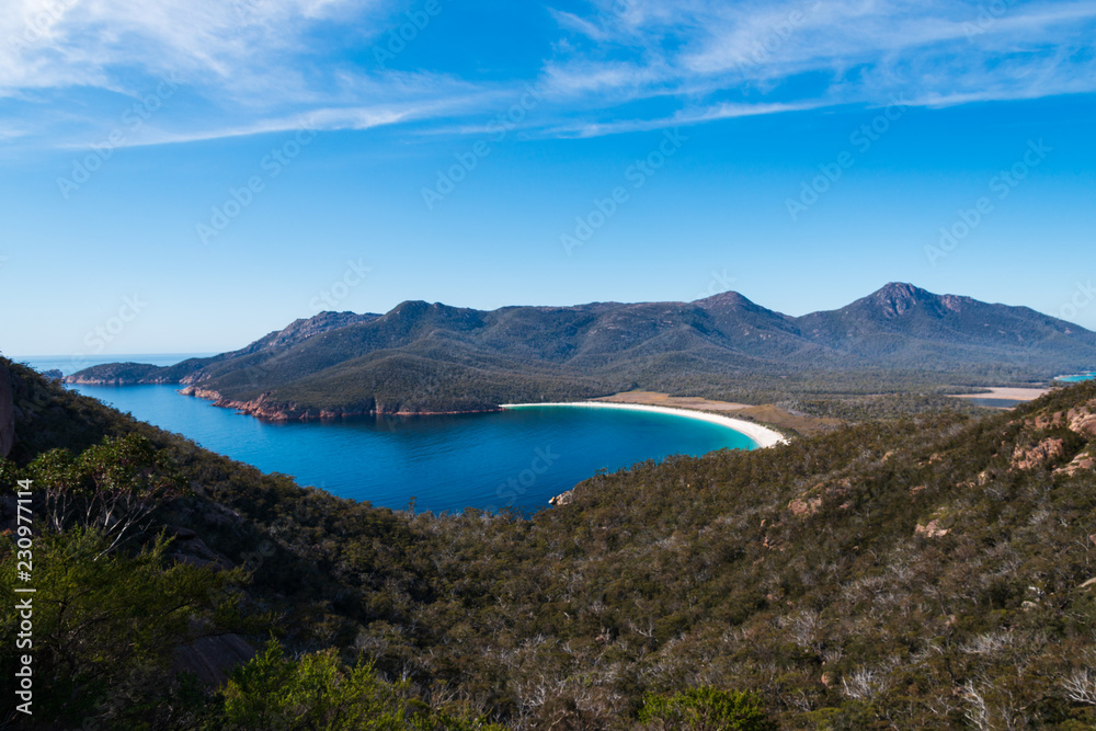 Wineglass Bay, Freycinet National Park, Tasmania, Australia.