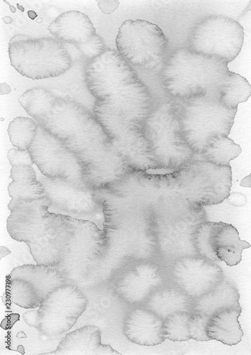 Texture acquarello bianco/nero macchie con bordi frastagliati   photo