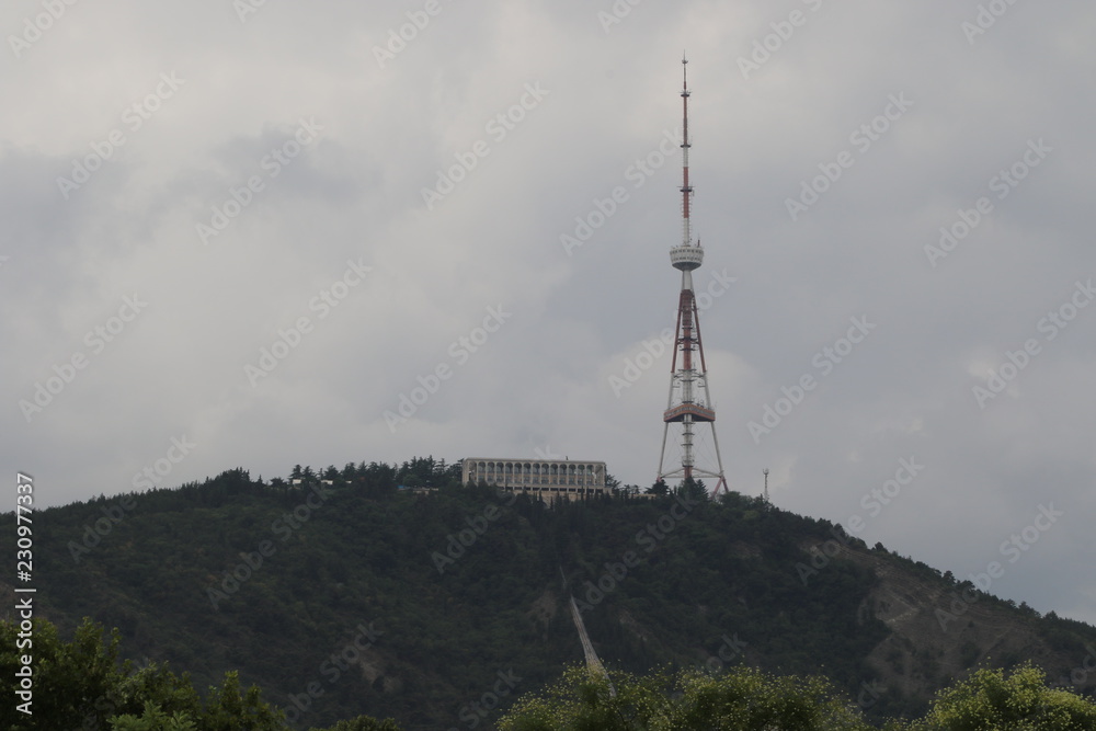 Telecommunication tower of Tbilisi city