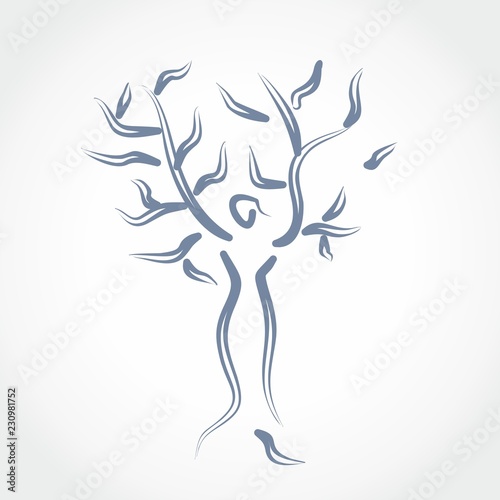mother nature icon vector