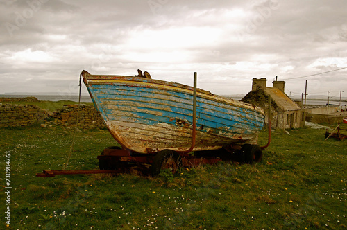 Old wooden boat  West Coast  Ireland