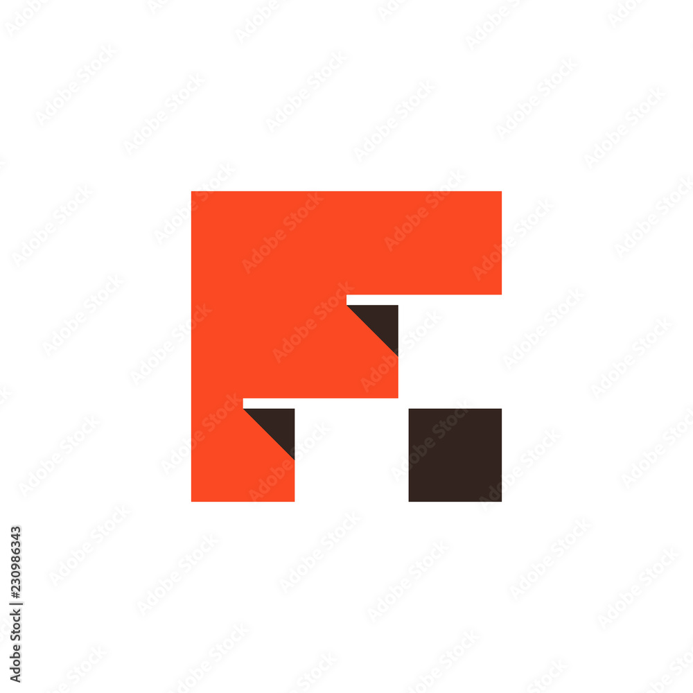 Letter F logo. Icon design. Template elements - vector sign