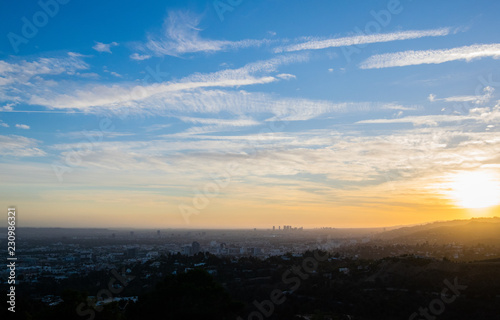 Los Angeles sunset, Griffith Observatory, California