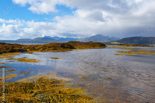 The Cuillin from Sleat peninsula, Isle of Skye, Scotland