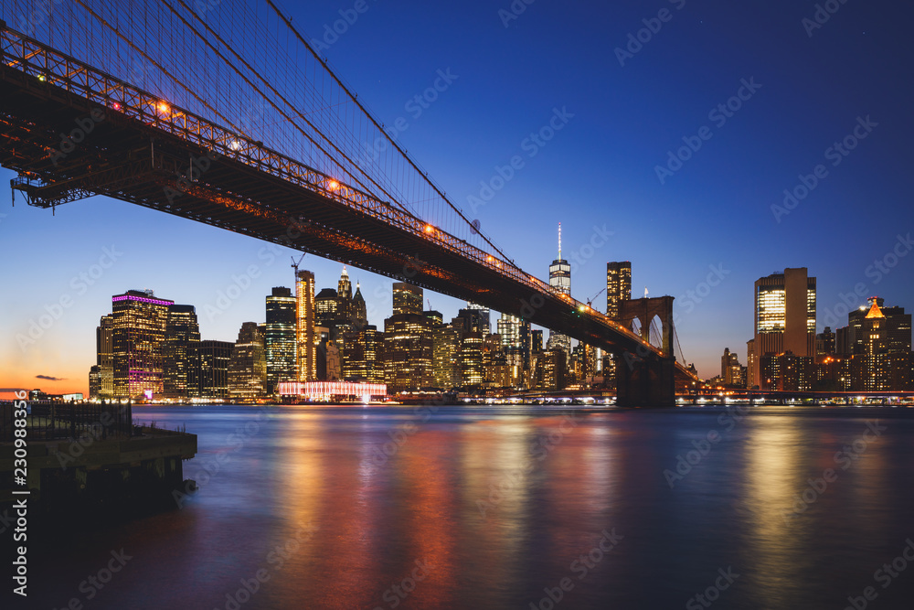 Brooklyn bridge, New York city USA