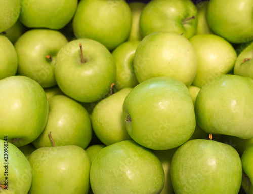 Fresh apples 'Granny Smith' variety grown in the apple country South Tyrol, northern Italy. apple suitable for juice, strudel, apple puree, compote.